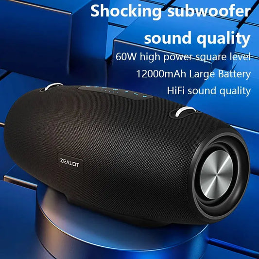 Zealot S67 Wireless Speaker WithShoulder Strap,Outdoor,Waterproof,Portable Speaker with Loud Stero and Booming Bass,40H Playtime - Tech Triumph Shop