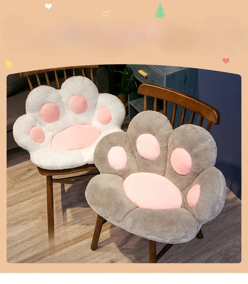 Cat Paw Chair Cushion Lovely Cat Paw CushionCat Paw Shape Chair Cushion Cozy Seat Pad Floor Cushion Seat Pillow Tech Triumph Shop