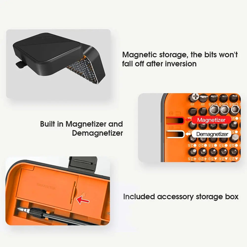 25/115/135/140 in1 Screwdriver Set  Magnetic Torx Phillips Screw Bit Kit  With Electrical Remover Wrench Repair Phone PC Tools Tech Triumph Shop