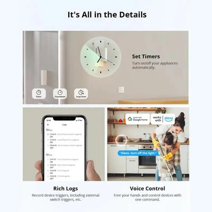Sonoff Mini R4 Matter WiFi Smart Home Light Switch Sonoff Mini R4 Extreme Matter Relay Work with Alexa Google Home Homekit Tech Triumph Shop
