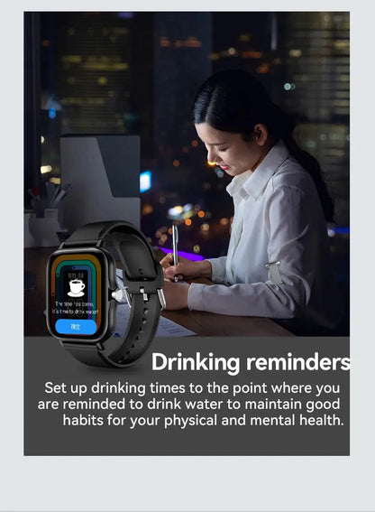 LAXASFIT 2025 New Smart Watch Bluetooth Talk Full Touch Screen Heart Rate Monitor Sports Fitness Smart Watch Men Women Gift - Tech Triumph Shop