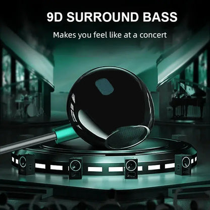 9D Bass Stereo Type C&3.5mm Headphones Volume Control Headset With HD Mic Wired Earbuds For iPhone15/16 Samsung Galaxy Earphones Tech Triumph Shop
