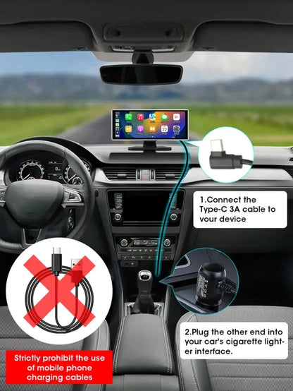 10/11.26 inch Dash Cam 4K Car DVR Wireless Carplay & Android Auto GPS Navigation Video Recorder Dashboard Dual Lens Wifi FM AUX Tech Triumph Shop