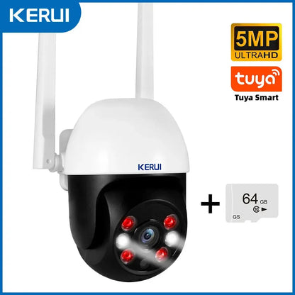 KERUI 5MP 8MP 4K PTZ WiFi IP Wireless Camera Tuya Smart Outdoor Home Security Dual Lens 10MP 5K Camera CCTV Video Surveillance Tech Triumph Shop