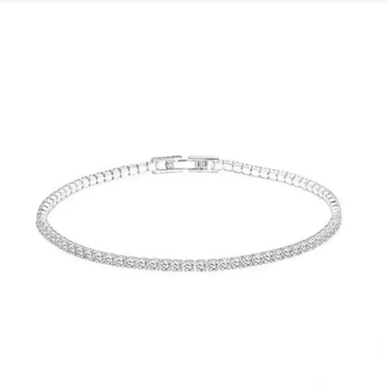 Solid 18K 14K Gold Moissanite Tennis Bracelet for Women D VVS1 Round 925 Sterling Silver Luxury Bracelet for Engagement Tech Triumph Shop