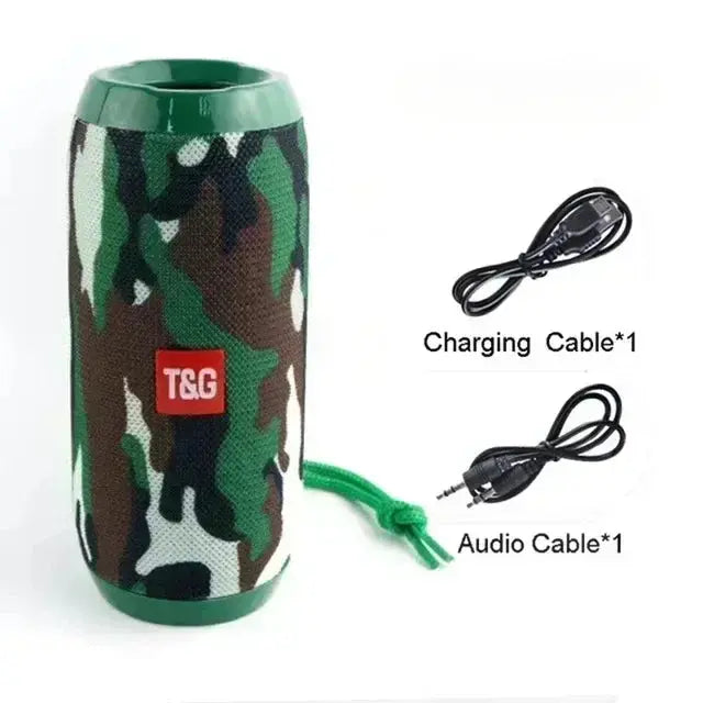 Portable Speaker Wireless  Bluetooth-compatible Subwoofer Outdoor Waterproof Loudspeaker Stereo Surround Support FM RadioTF - Tech Triumph Shop