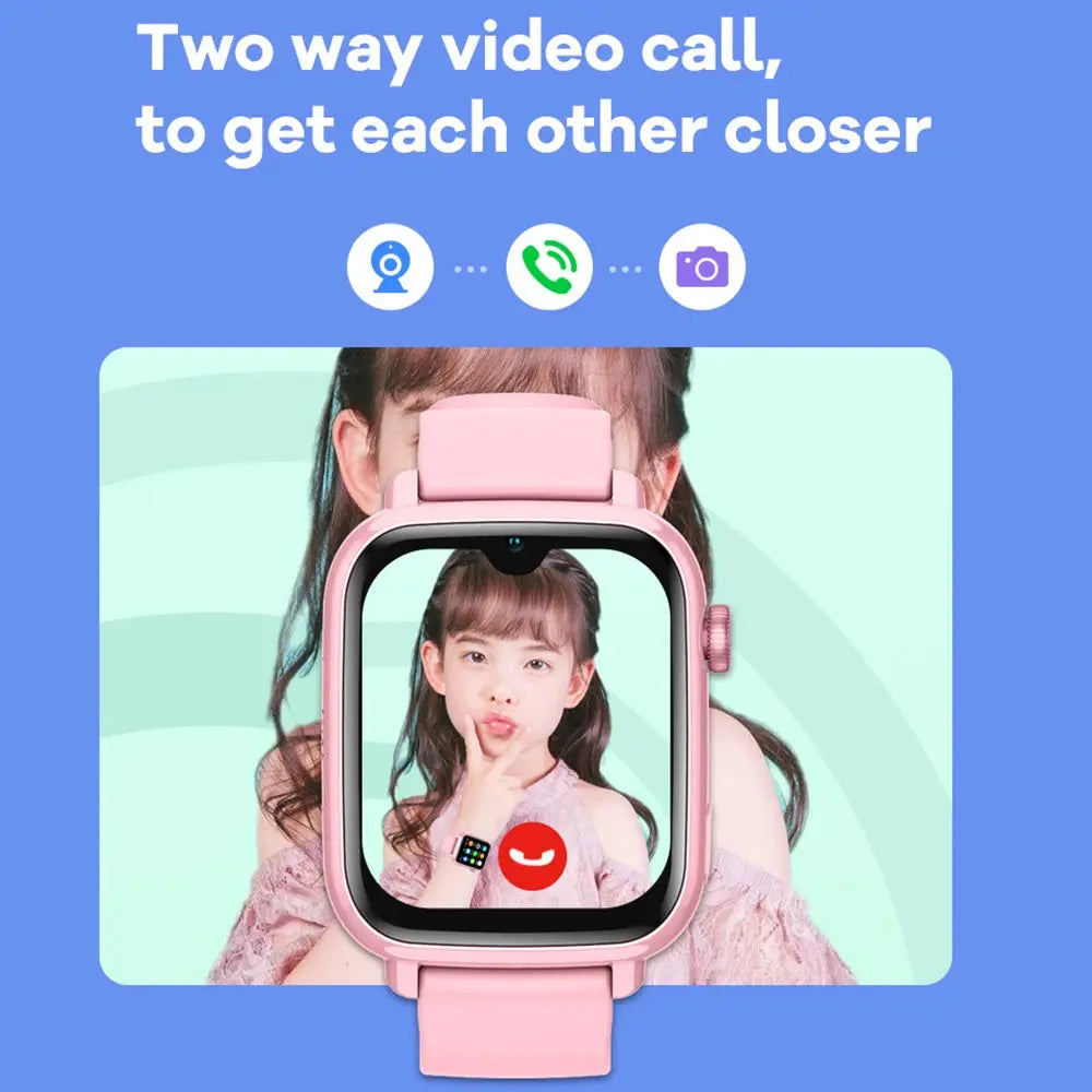4G Smart Watch Kids GPS WIFI Video Call SOS APP Download Child Smartwatch Camera Monitor Tracker Location Phone Watch - Tech Triumph Shop