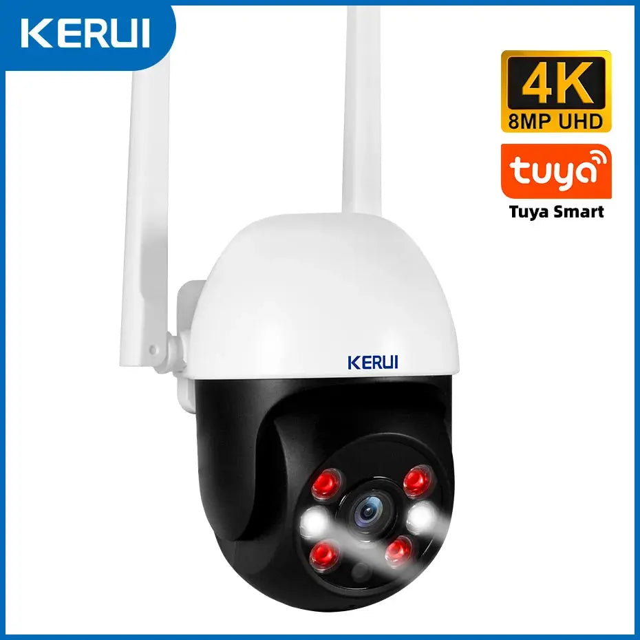 KERUI 5MP 8MP 4K PTZ WiFi IP Wireless Camera Tuya Smart Outdoor Home Security Dual Lens 10MP 5K Camera CCTV Video Surveillance Tech Triumph Shop