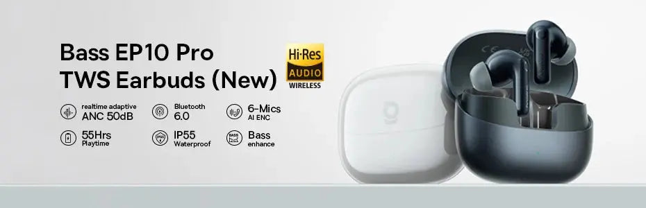 Baseus Bowie E19 Wireless Earphones Bluetooth 5.3 Big Bass 12mm Drivers IPX5 Waterproof Earbuds 33Hrs Battery Life Headphones Tech Triumph Shop