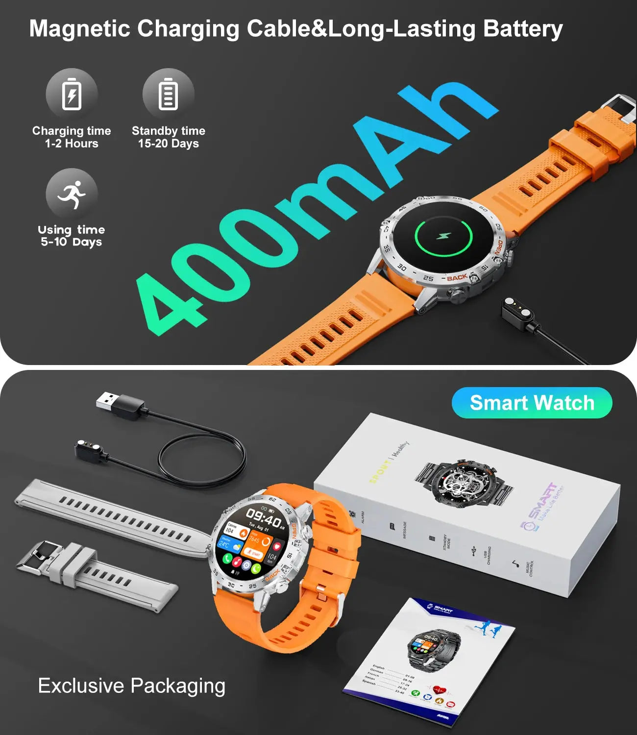 LIGE New1.39" Bluetooth Call Smart Watch Men Outdoor Sport Fitness Heart Rate Health Monitoring Smartwatch for Android IOS Phone Tech Triumph Shop