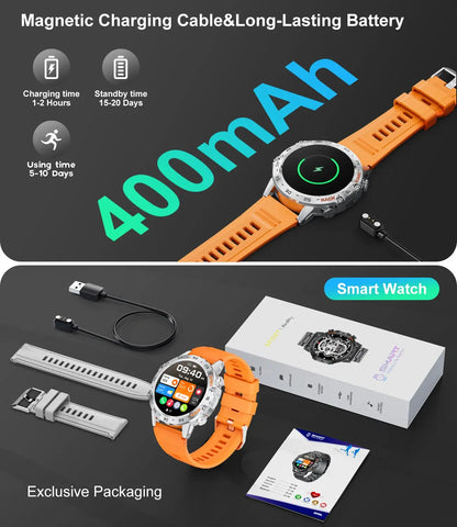LIGE New1.39" Bluetooth Call Smart Watch Men Outdoor Sport Fitness Heart Rate Health Monitoring Smartwatch for Android IOS Phone Tech Triumph Shop