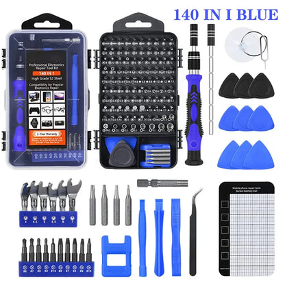 25/115/135/140 in1 Screwdriver Set  Magnetic Torx Phillips Screw Bit Kit  With Electrical Remover Wrench Repair Phone PC Tools Tech Triumph Shop