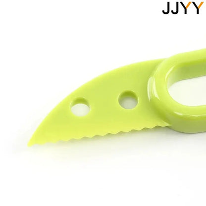 JJYY 3 In 1 Avocado Slicer Shea Corer Butter Fruit Peeler Cutter Pulp Separator Plastic Knife Kitchen Vegetable Tools Tech Triumph Shop