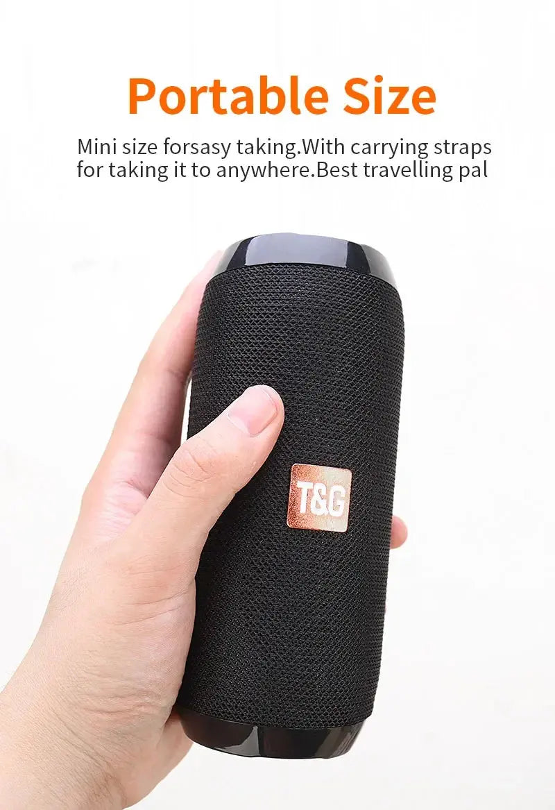 Portable Speaker Wireless  Bluetooth-compatible Subwoofer Outdoor Waterproof Loudspeaker Stereo Surround Support FM RadioTF - Tech Triumph Shop