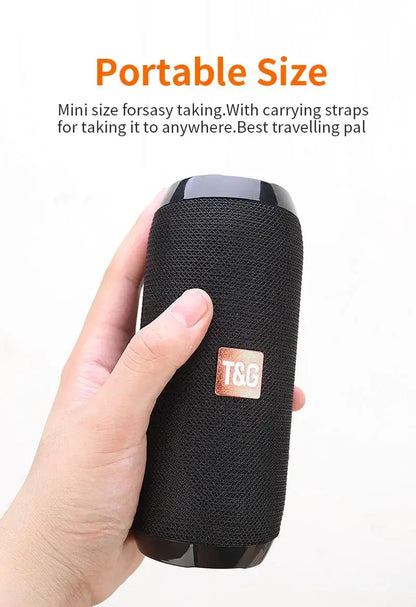 Portable Speaker Wireless  Bluetooth-compatible Subwoofer Outdoor Waterproof Loudspeaker Stereo Surround Support FM RadioTF - Tech Triumph Shop