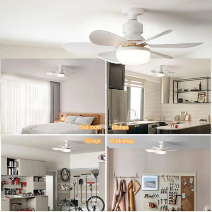 LED 40W ceiling fan light E27 with remote control for dimming, suitable for living room, study, household use, 85-265V Tech Triumph Shop
