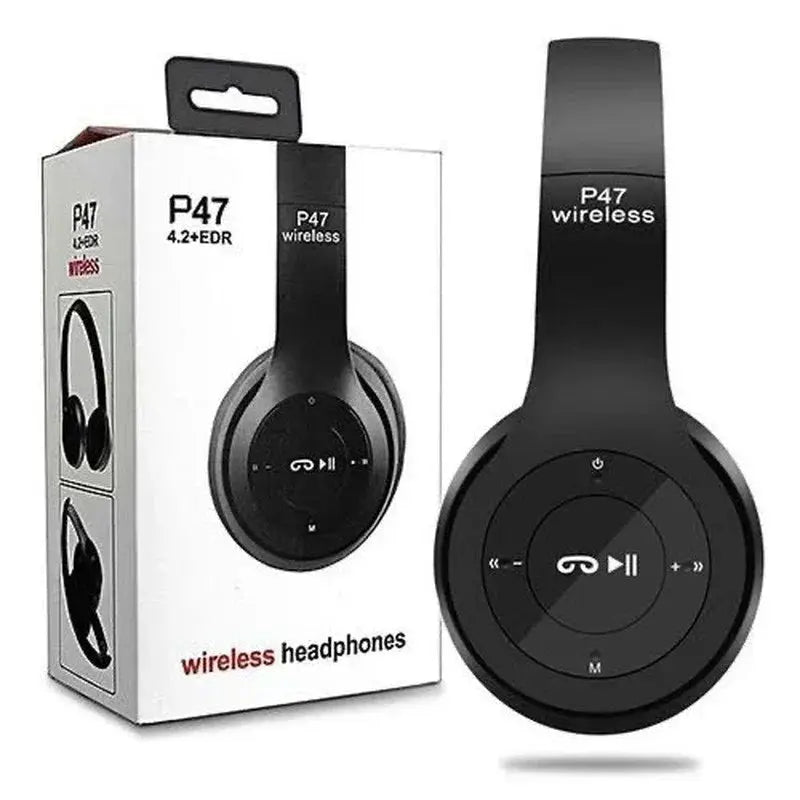 P47 Wireless bluetooth headphone With Mic Noise Cancelling Headsets Stereo Sound Earphones Sports Gaming Headphones Supports PC Tech Triumph Shop