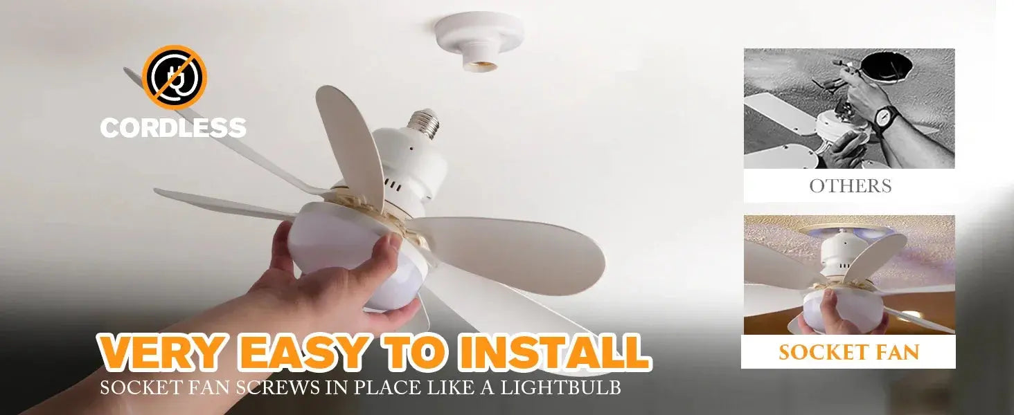 LED 40W ceiling fan light E27 with remote control for dimming, suitable for living room, study, household use, 85-265V Tech Triumph Shop
