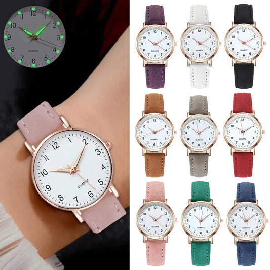 Reloj Mujer Fashion Watch For Women Leather Belt Watches Ladies Luxury Analog Quartz Luminous Wristwatch Clock Relogio Feminino Tech Triumph Shop