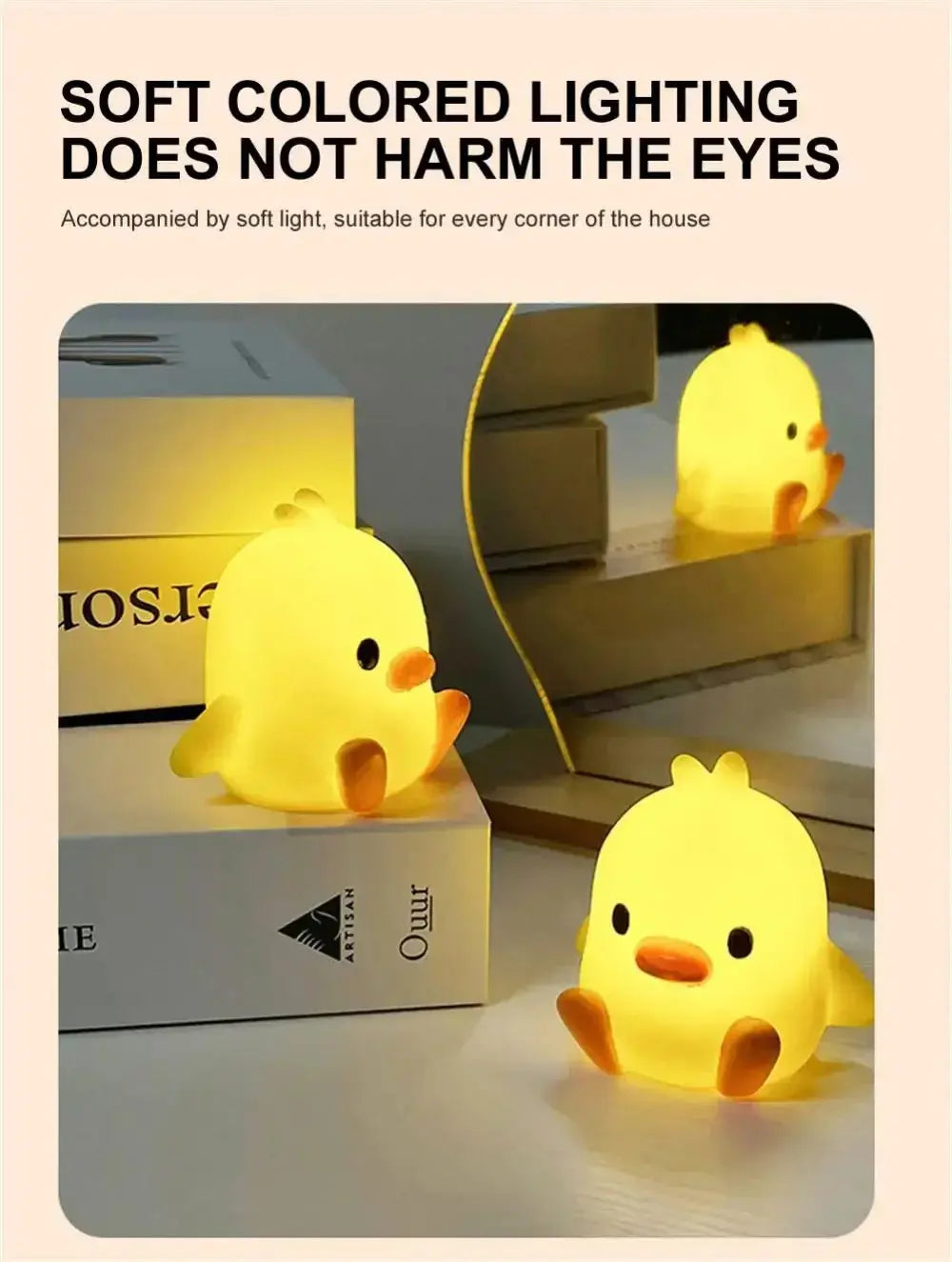 Duck Night Light Bedroom Decoration Cute Cartoon Animal Night Light Christmas Gifts For Kids Room Bedside Sleeping Lamp Tech Triumph Shop