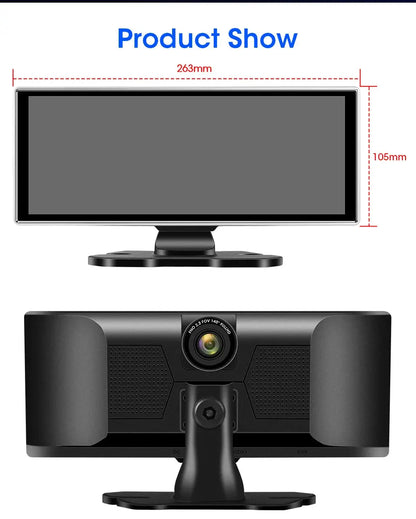 10/11.26 inch Dash Cam 4K Car DVR Wireless Carplay & Android Auto GPS Navigation Video Recorder Dashboard Dual Lens Wifi FM AUX Tech Triumph Shop