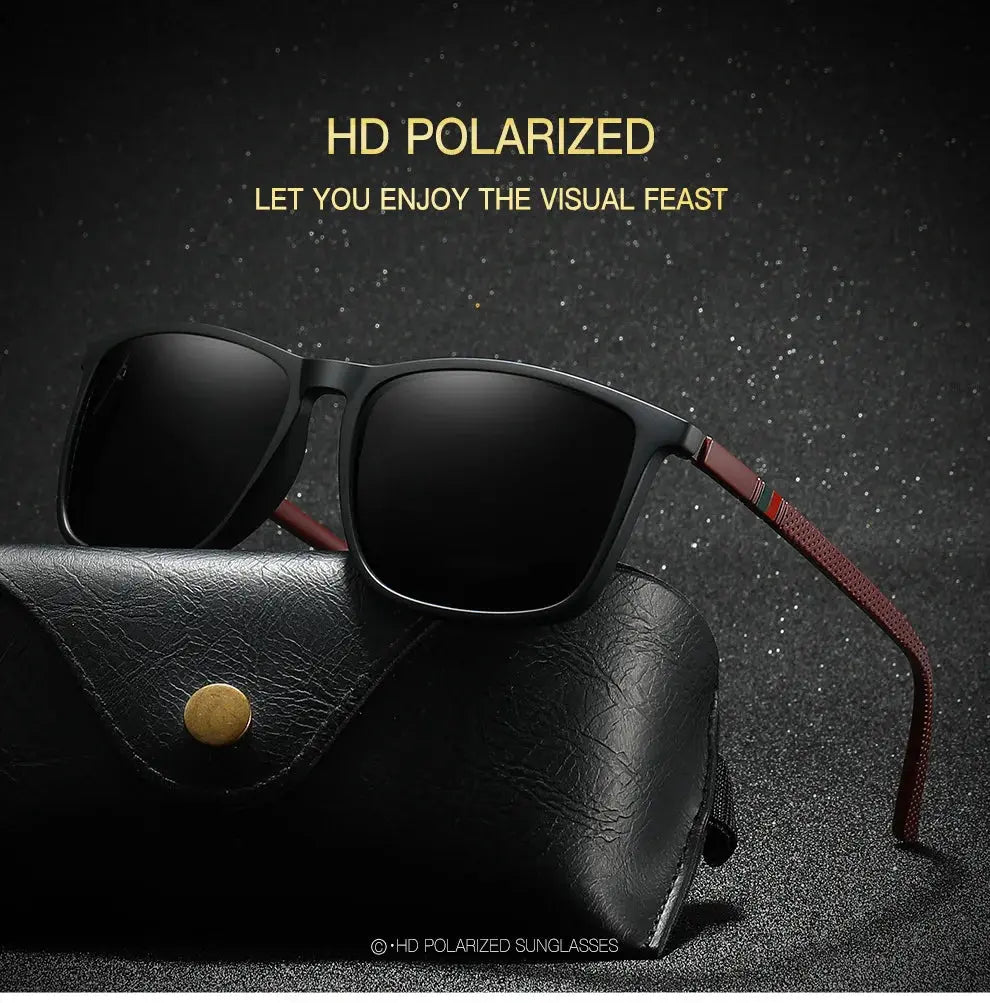 Sports Sunglasses for Men Polarized Comfortable Wear Square Sun Glasses Male Light Weight Eyewear Accessory with Origina UV400 Tech Triumph Shop