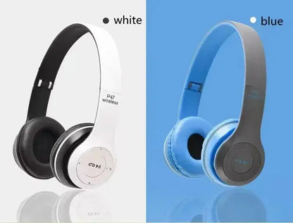 P47 Wireless bluetooth headphone With Mic Noise Cancelling Headsets Stereo Sound Earphones Sports Gaming Headphones Supports PC Tech Triumph Shop