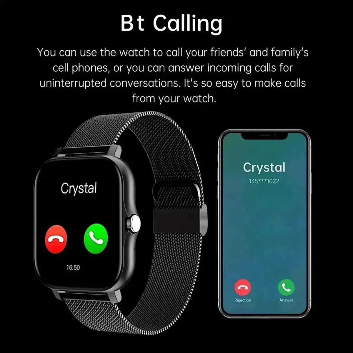 LAXASFIT 2025 New Smart Watch Bluetooth Talk Full Touch Screen Heart Rate Monitor Sports Fitness Smart Watch Men Women Gift - Tech Triumph Shop