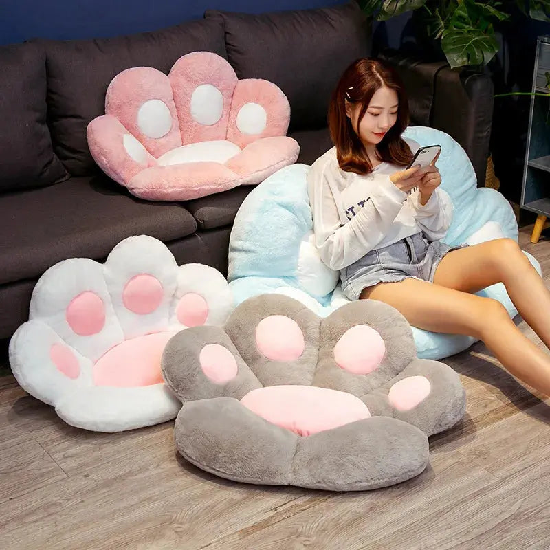 Cat Paw Chair Cushion Lovely Cat Paw CushionCat Paw Shape Chair Cushion Cozy Seat Pad Floor Cushion Seat Pillow Tech Triumph Shop