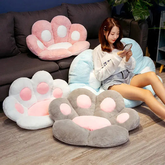 Cat Paw Chair Cushion Lovely Cat Paw CushionCat Paw Shape Chair Cushion Cozy Seat Pad Floor Cushion Seat Pillow Tech Triumph Shop