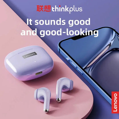 Lenovo LP40 Pro TWS Bluetooth 5.1 Quick Connect Earphones Ergonomic Design Headphones Powerful Transmission Speed Headset Tech Triumph Shop