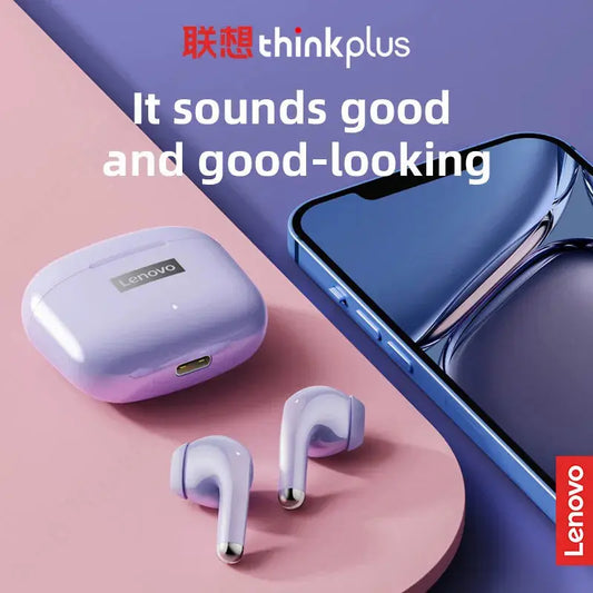 Lenovo LP40 Pro TWS Bluetooth 5.1 Quick Connect Earphones Ergonomic Design Headphones Powerful Transmission Speed Headset Tech Triumph Shop