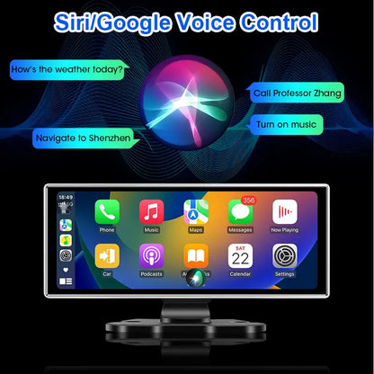 10/11.26 inch Dash Cam 4K Car DVR Wireless Carplay & Android Auto GPS Navigation Video Recorder Dashboard Dual Lens Wifi FM AUX Tech Triumph Shop