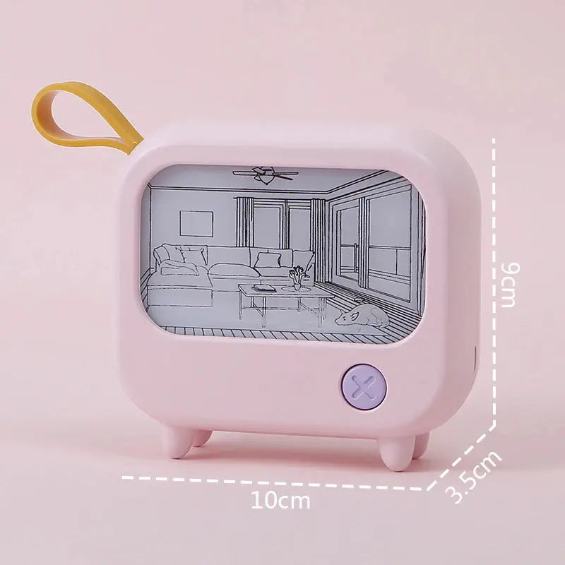 TV Painting Night Light Led Cute Child Learning Table Lamp Room Home Decoration Atmosphere Lighting Mini Desktop Birthday Gift Tech Triumph Shop