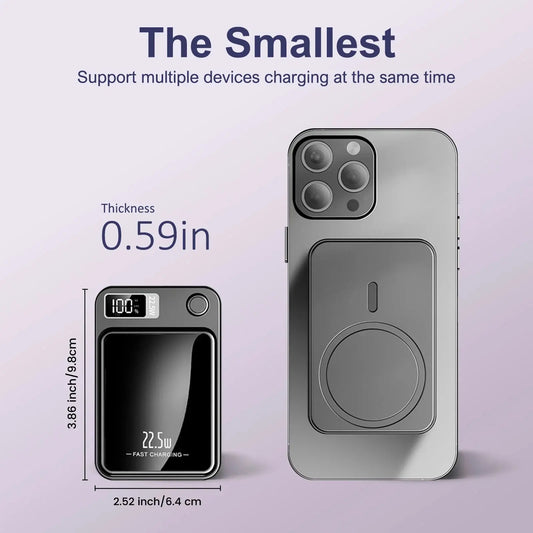 10000mAh Power Bank Magnetic Wireless Charger PD 22.5W Fast Charging for iPhone 15/14/13/12/Pro Max/Pro/Plus/Mini/ AirPods 3/2 Tech Triumph Shop