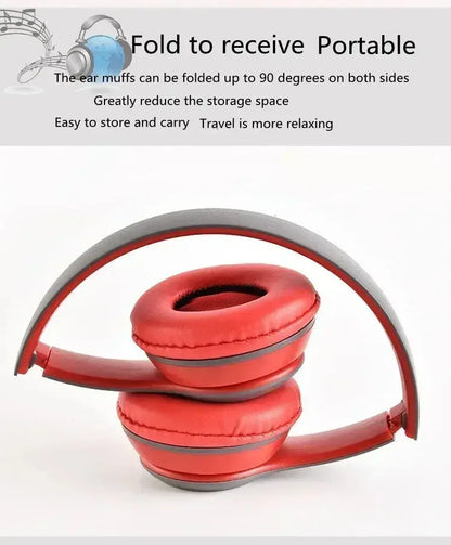 P47 Wireless bluetooth headphone With Mic Noise Cancelling Headsets Stereo Sound Earphones Sports Gaming Headphones Supports PC Tech Triumph Shop
