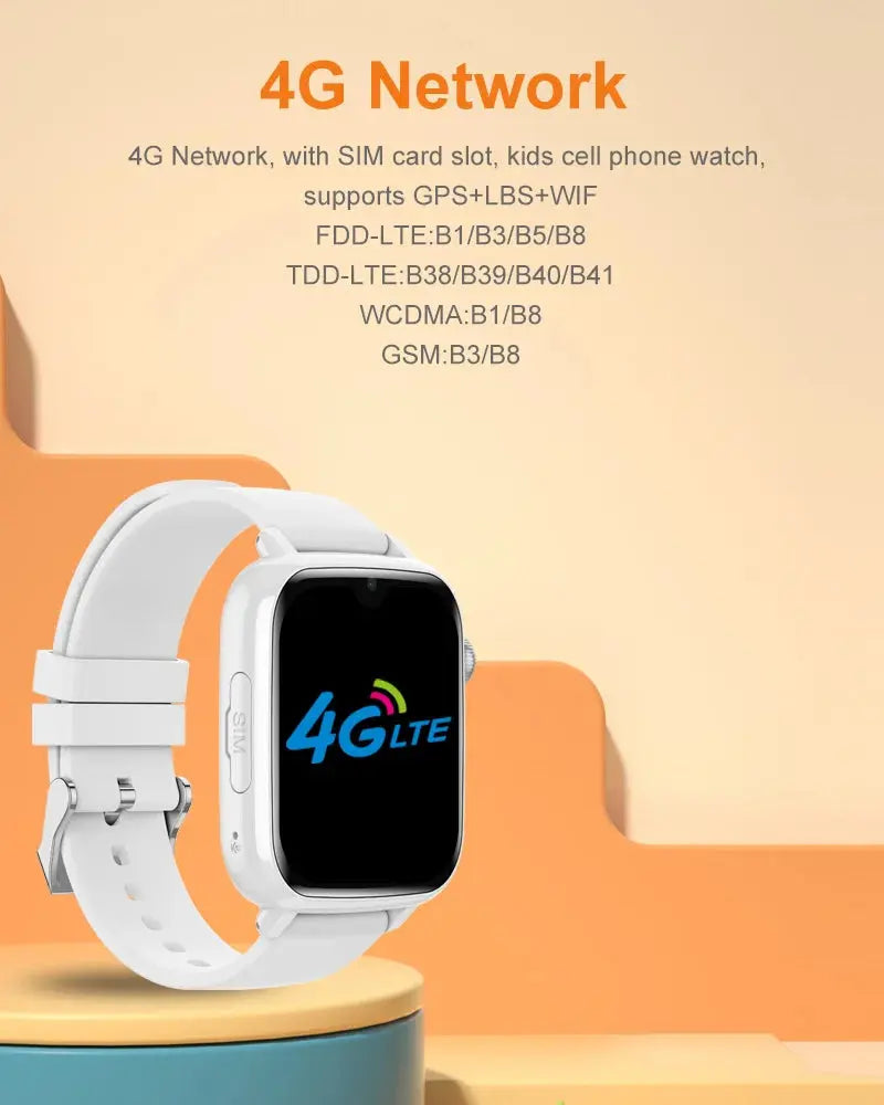 4G Smart Watch Kids GPS WIFI Video Call SOS APP Download Child Smartwatch Camera Monitor Tracker Location Phone Watch - Tech Triumph Shop