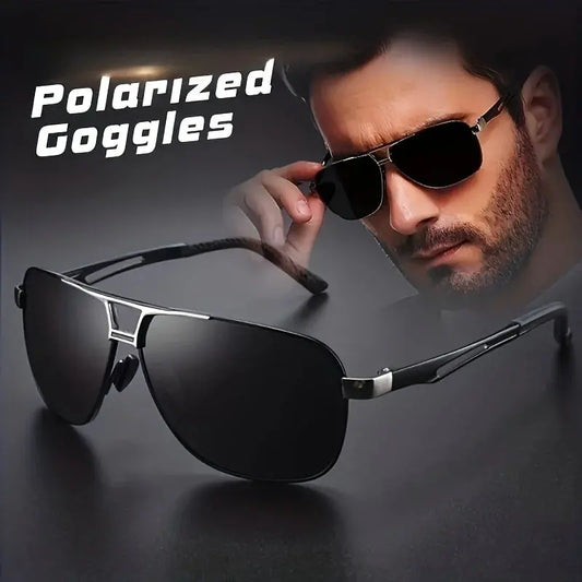 Fashion Gradient Sunglasses for Men Big Frame Pilot Sun Glasses Design Anti-reflective Lunette De Soleil Homme UV400 Tech Triumph Shop