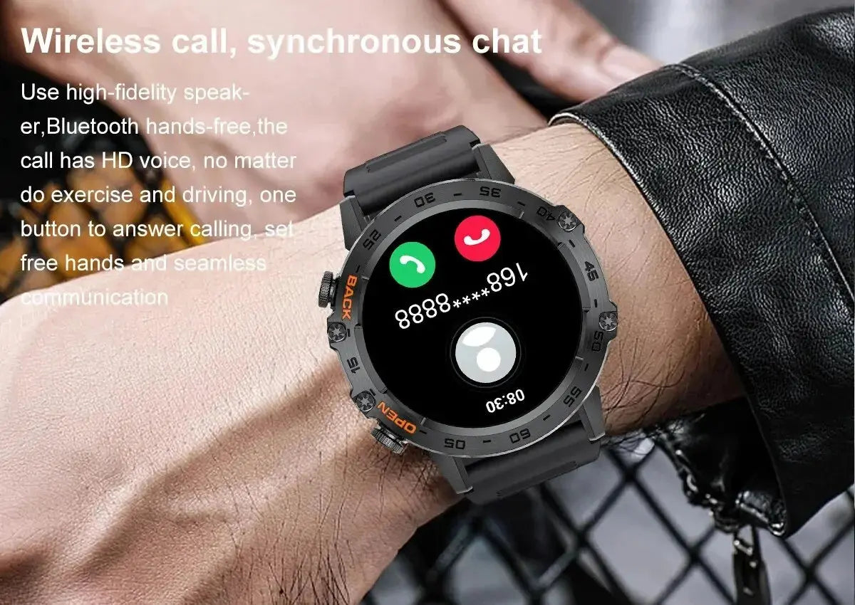 LIGE New1.39" Bluetooth Call Smart Watch Men Outdoor Sport Fitness Heart Rate Health Monitoring Smartwatch for Android IOS Phone Tech Triumph Shop
