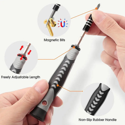 25/115/135/140 in1 Screwdriver Set  Magnetic Torx Phillips Screw Bit Kit  With Electrical Remover Wrench Repair Phone PC Tools Tech Triumph Shop
