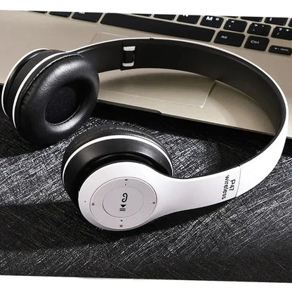 P47 Wireless bluetooth headphone With Mic Noise Cancelling Headsets Stereo Sound Earphones Sports Gaming Headphones Supports PC Tech Triumph Shop