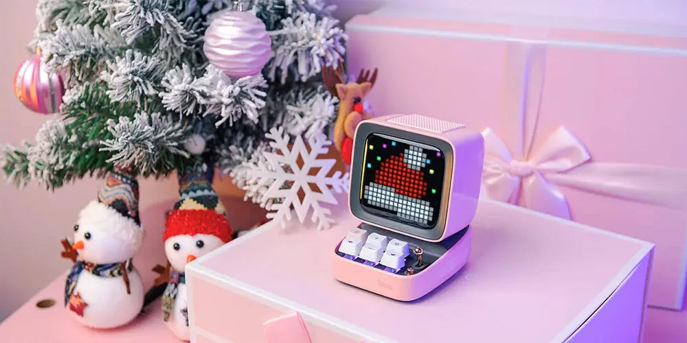 Divoom Ditoo-Pro Retro Pixel Art Bluetooth Portable Speaker Alarm Clock DIY LED Display Board, Cute Gift Home Light Decoration Tech Triumph Shop
