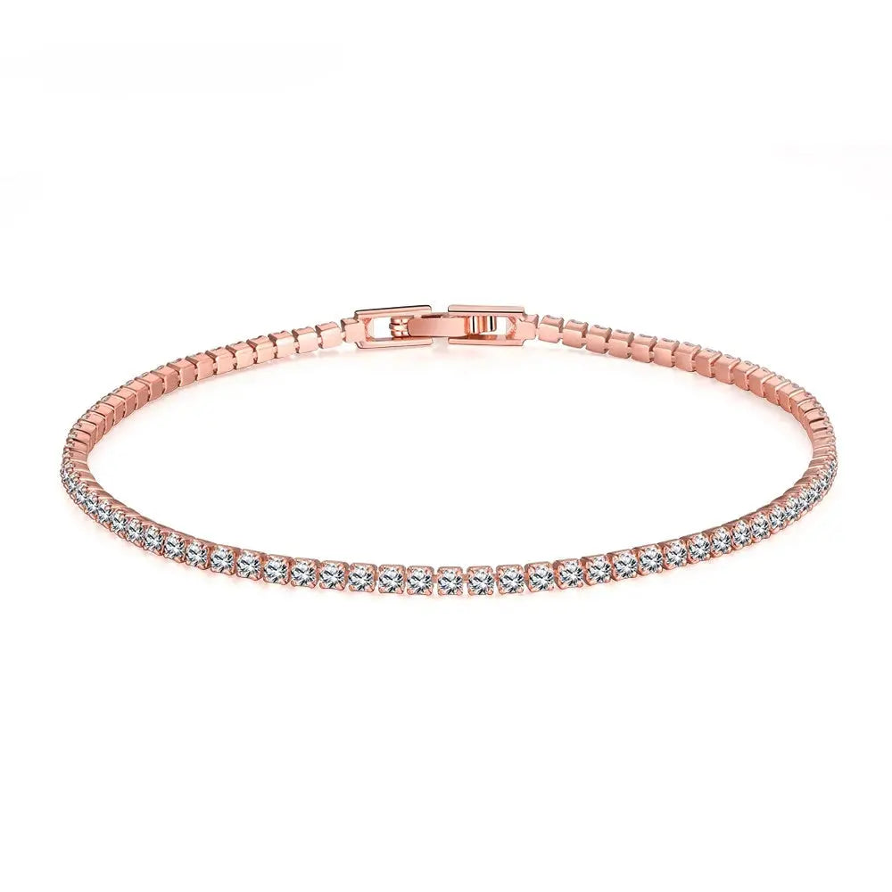 Solid 18K 14K Gold Moissanite Tennis Bracelet for Women D VVS1 Round 925 Sterling Silver Luxury Bracelet for Engagement Tech Triumph Shop