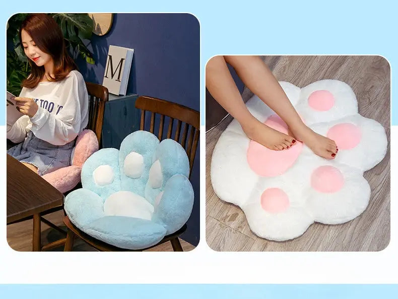 Cat Paw Chair Cushion Lovely Cat Paw CushionCat Paw Shape Chair Cushion Cozy Seat Pad Floor Cushion Seat Pillow Tech Triumph Shop