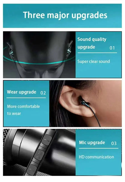 9D Bass Stereo Type C&3.5mm Headphones Volume Control Headset With HD Mic Wired Earbuds For iPhone15/16 Samsung Galaxy Earphones Tech Triumph Shop