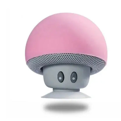 Cute Cartoon Bluetooth Speaker Mushroom Shape Upgraded Suction Cup Mini Speaker Dustproof Birthday Gift for Kids Women Tech Triumph Shop