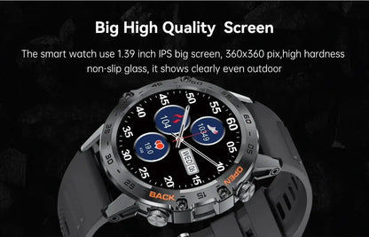 LIGE New1.39" Bluetooth Call Smart Watch Men Outdoor Sport Fitness Heart Rate Health Monitoring Smartwatch for Android IOS Phone Tech Triumph Shop