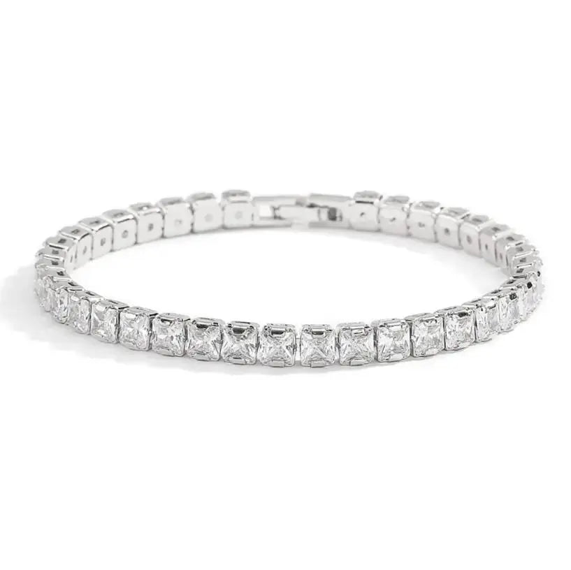 Solid 18K 14K Gold Moissanite Tennis Bracelet for Women D VVS1 Round 925 Sterling Silver Luxury Bracelet for Engagement Tech Triumph Shop