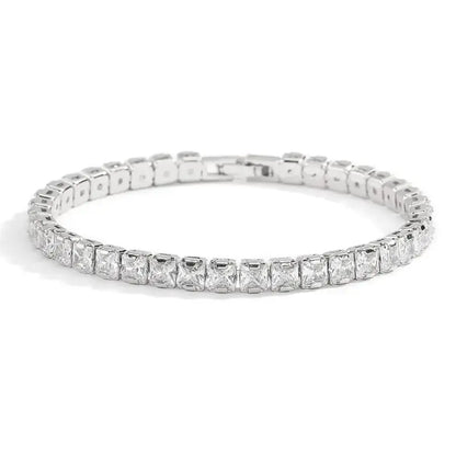 Solid 18K 14K Gold Moissanite Tennis Bracelet for Women D VVS1 Round 925 Sterling Silver Luxury Bracelet for Engagement Tech Triumph Shop