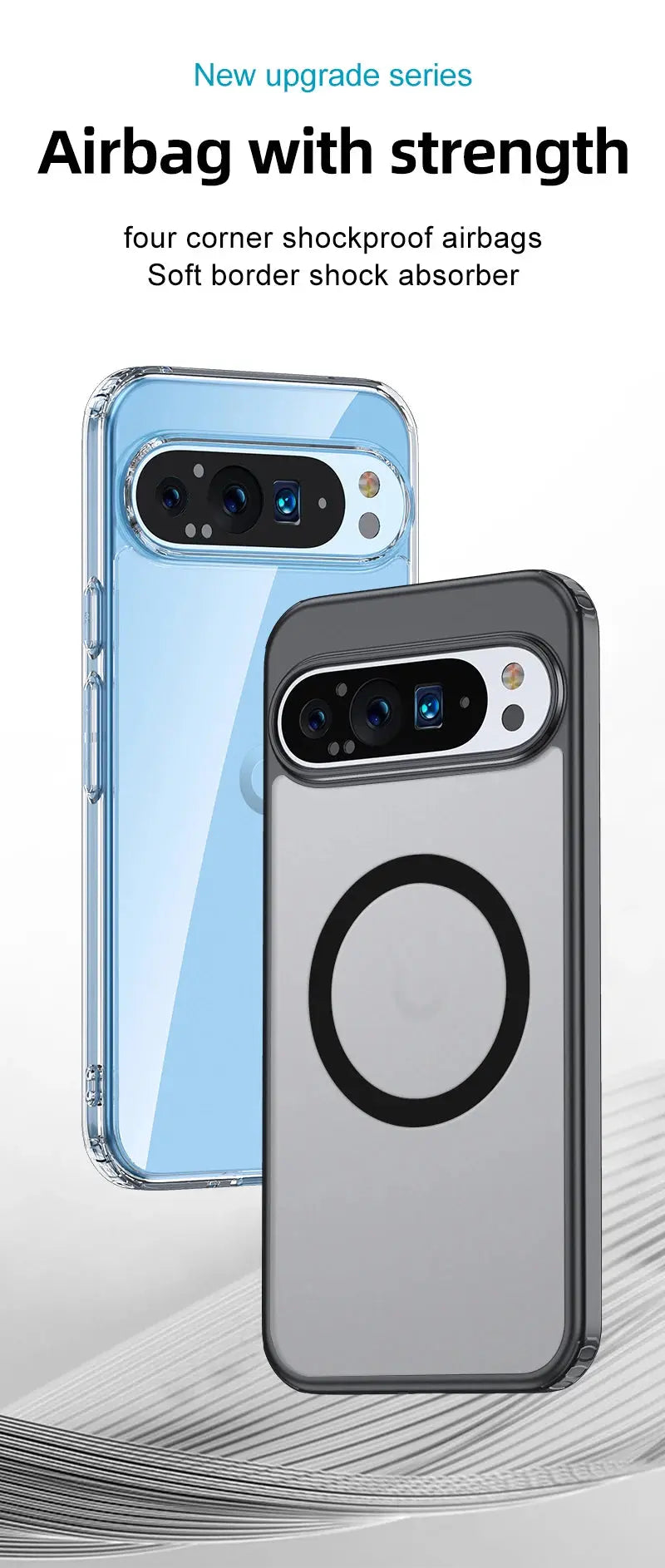 For Google Pixel 9 Pro XL 8 7 Pro 8a 7a Magsafe Case Matte White & Clear Wireless Charging Shockproof Magnetic Armor Cover Tech Triumph Shop